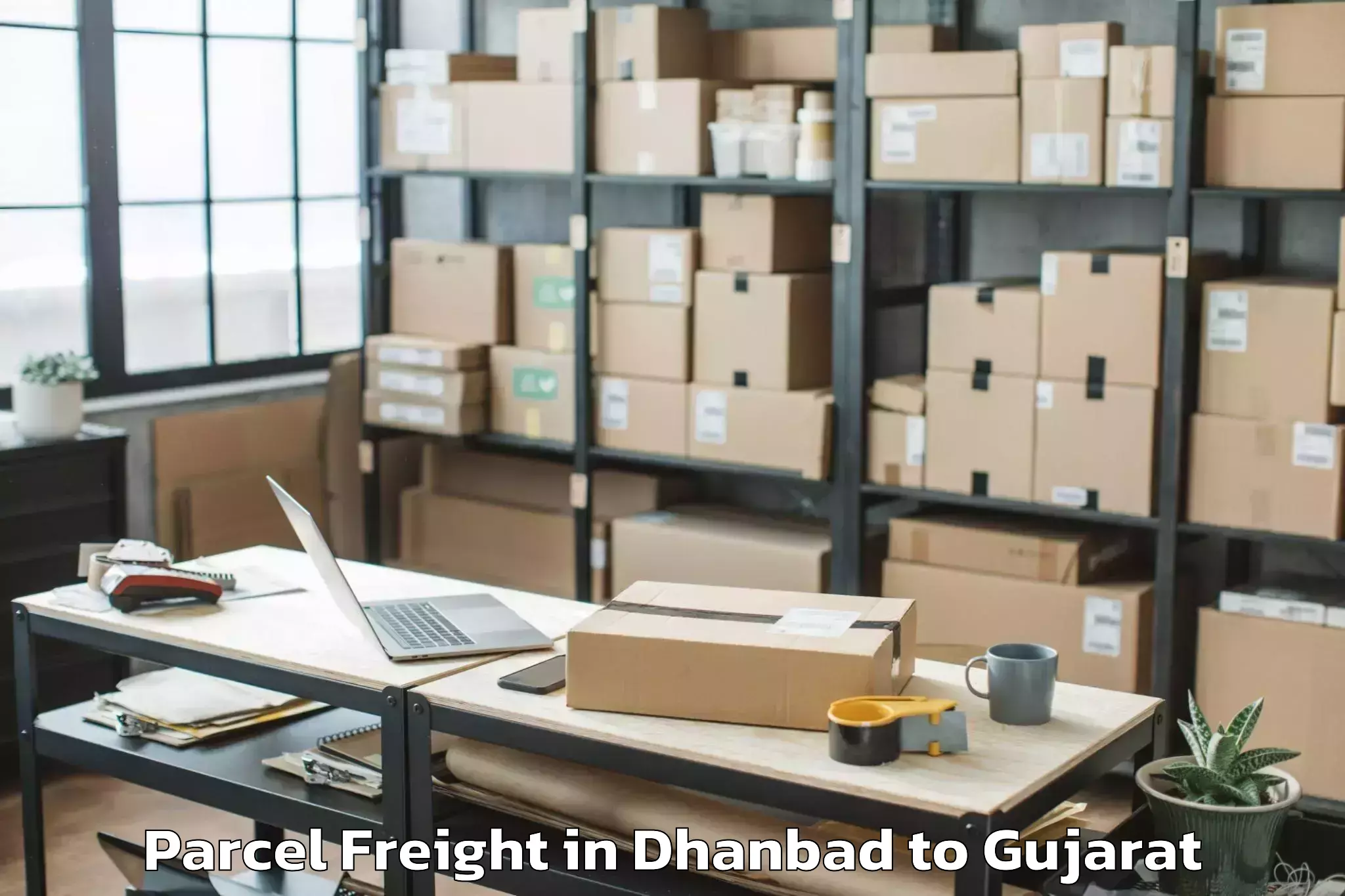 Hassle-Free Dhanbad to Petlad Parcel Freight